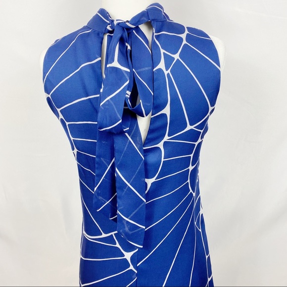 Jessica Simpson, Blue & White Pattern Dress, XS - Picture 5 of 7